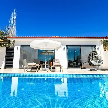 Havuz Alani Korunakli Rahat Minik Bir Villa *